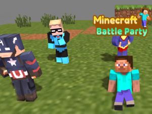 Игра Minecraft Party с битки онлайн