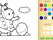 Игра Оцветяване на книги за деца: Кубчета животни от фермата онлайн
