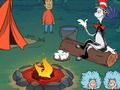 Игра Котката в шапката знае много за това! време Camp  онлайн