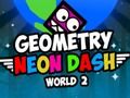 Игра Геометрия Неонов Dash World 2 онлайн
