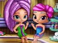 Игра Shimmer and Shine: пенливи джинове в сауната онлайн Игра Shimmer and Shine: пенливи джинове в сауната онлайн