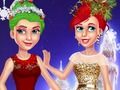 Игра Коледна елха вдъхновени прически  онлайн