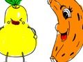 Игра Обратно към училище: Оцветяване на плодове  онлайн