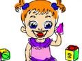 Игра Обратно към училище: Оцветяване на кукли за бебета  онлайн