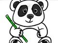 Игра Обратно на училище: Panda Coloring  онлайн