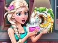 Игра Измиване на съдове с ледена кралица  онлайн