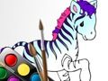 Игра Книга за оцветяване на смешни животни  онлайн