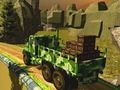 Игра Транспорт на армейски камиони  онлайн