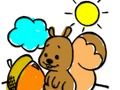 Игра Книжка за оцветяване на катерици  онлайн