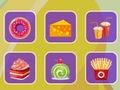 Игра Вкусна връзка с храни  онлайн