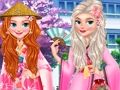 Игра Принцес момичета пътуване до Япония  онлайн