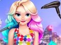 Игра Неоновата прическа на Елиза онлайн Игра Неоновата прическа на Елиза онлайн