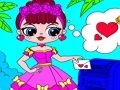 Игра Оцветяване на Деня на Свети Валентин с изненада на Popsy  онлайн