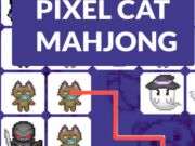 Игра Пиксел котка маджонг  онлайн