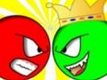 Игра Червена топка срещу зелен крал  онлайн