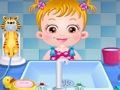 Игра Грижа за хигиена на бебе леска  онлайн