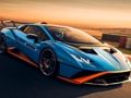 Игра Lamborghini Huracan STO пъзел  онлайн