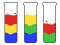 Игра Сортиране на цветовете на пъзела за водно сортиране  онлайн