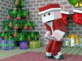 Игра Коледен пъзел на MineCraft  онлайн