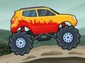 Игра Състезания с чудовищни камиони юли  онлайн