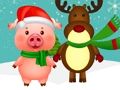 Игра Коледни животни  онлайн