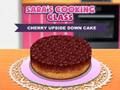 Игра Готварски клас на Сара: Торта с череши с главата надолу онлайн Игра Готварски клас на Сара: Торта с череши с главата надолу онлайн
