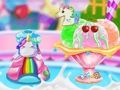 Игра Машина за приготвяне на царевица за сладолед Unicorn  онлайн