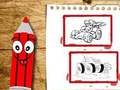 Игра Книжка за оцветяване на автомобили обратно в училище  онлайн