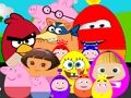 Игра Яйца на известни анимационни герои  онлайн