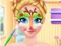 Игра Коледната рисунка на лицето на Анна  онлайн