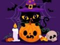 Игра Мозайката Grumpy Halloween Cats  онлайн