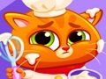 Игра Прекрасна виртуална котка в ресторант  онлайн