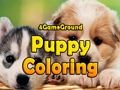 Игра 4GameGround Оцветяване на кученца  онлайн