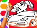 Игра Детска книжка за оцветяване за момчета  онлайн