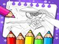 Игра Книжка за оцветяване Рая и последният дракон  онлайн