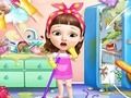 Игра Лятно почистване на сладко момиченце  онлайн