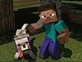 Игра Minicraft: Приключението на Стив и вълк  онлайн