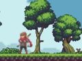 Игра Платформер с червен шал  онлайн