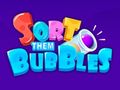 Игра Сортирайте ги: Мехурчета  онлайн