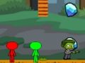 Игра StickMan Bros срещу Zombies  онлайн