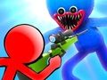 Игра Stickman срещу Huggy Wuggy  онлайн