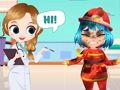 Игра Спешна помощ от пожарникар в болница  онлайн