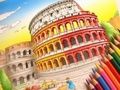 Игра Книжка за оцветяване: Римският колизеум  онлайн