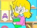 Игра Книжка за оцветяване: Учител  онлайн