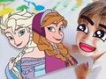 Игра Книжка за оцветяване: Замръзналото кралство  онлайн