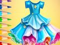 Игра Книжка за оцветяване: Рокля  онлайн