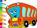 Игра Книжка за оцветяване: Автобус  онлайн