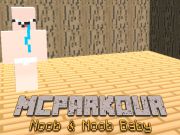 Игра MCParkur Noob & Noob Baby  онлайн