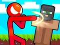 Игра Stickman срещу Villager: Спасете момичето онлайн