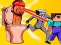 Игра Тоалетна Skibidi и Nubik Survivors  онлайн